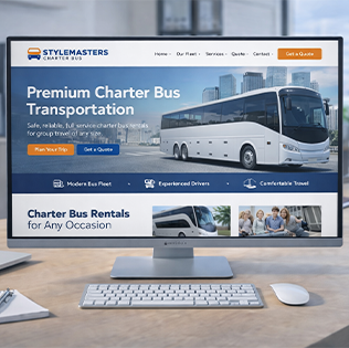 Charter bus website